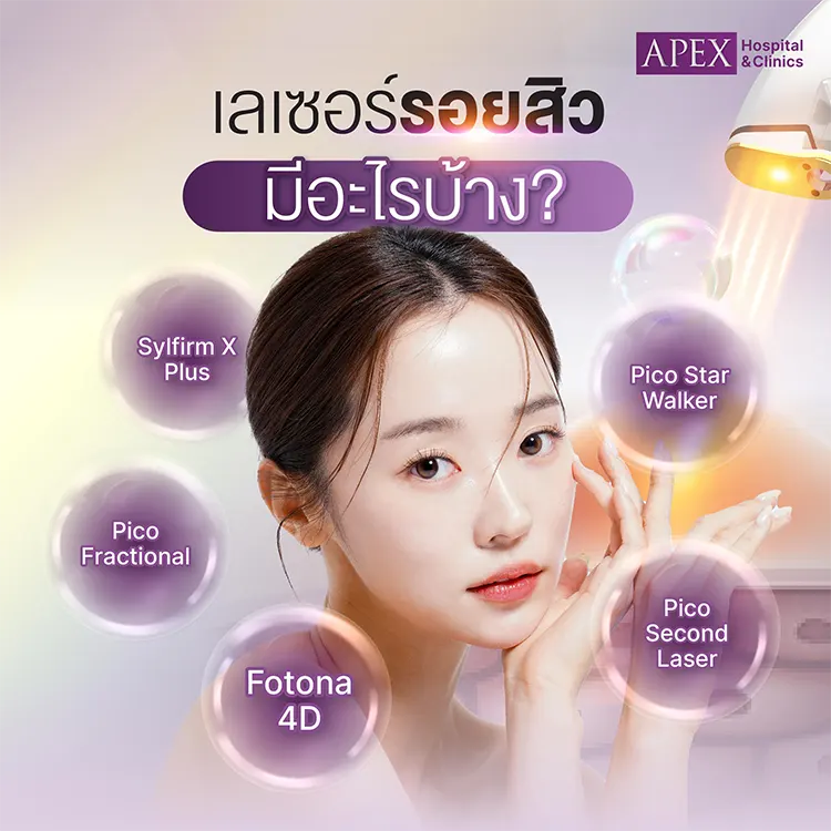 เลเซอร์รอยสิว มีอะไรบ้าง