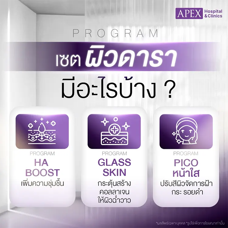 เซตผิวดารา มีหัตถการอะไรบ้าง